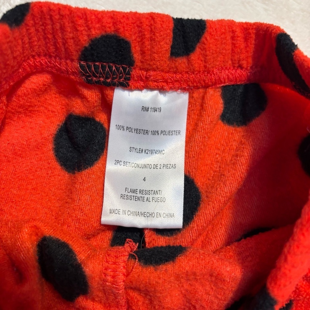Bundle of Kids Pajamas Size 4 Wonder Nation Pink Nightgown Zagtoon Red Black Set - Picture 5 of 9
